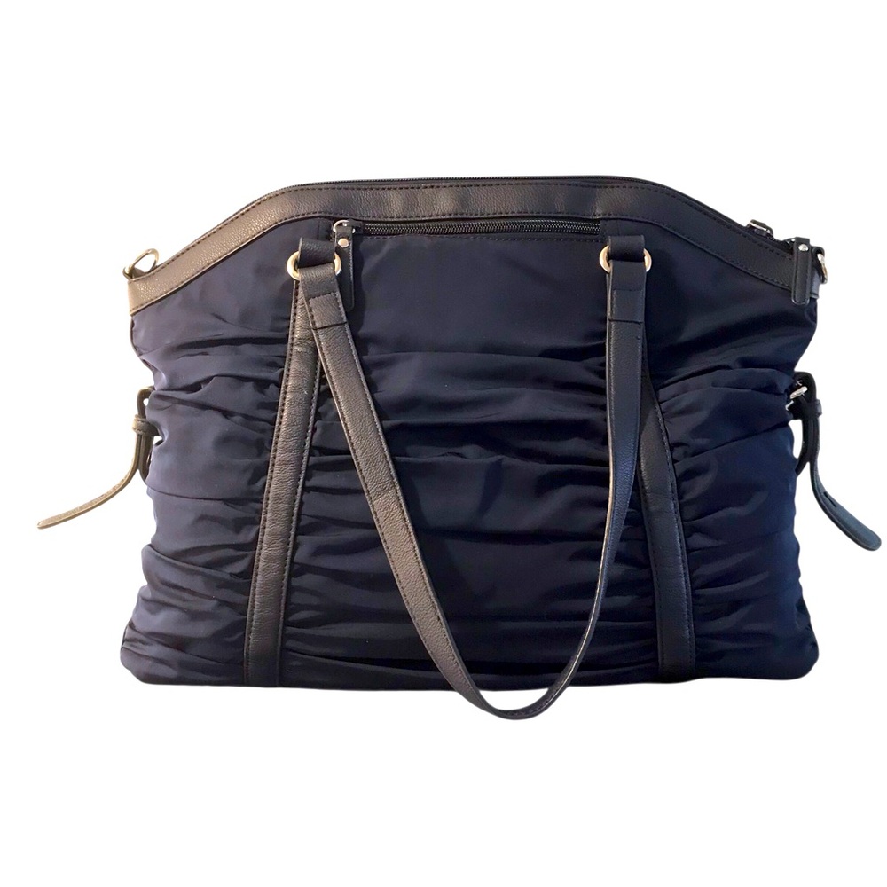 🆕 Pottery Barn Kids Sydnee Navy Ruched Diaper Bag